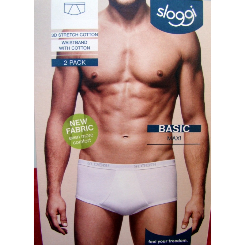 Sloggi - 2 Slip uomo modello Maxi in cotone elasticizzato - immagine 4