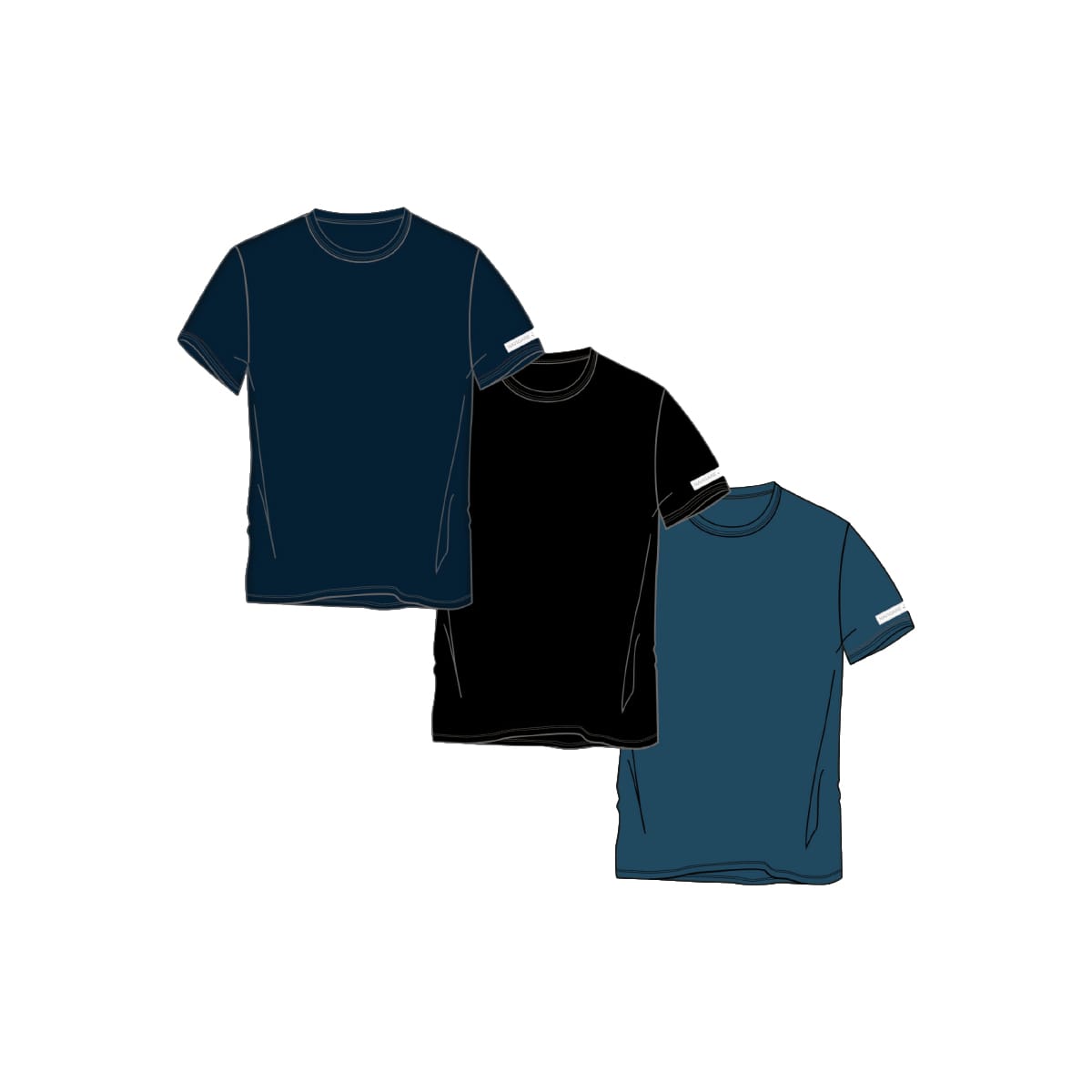 Goldenpoint Intimo Uomo T-Shirt Girocollo In Cotone Organico – Morbida, Vestibilità Ampia, Ideale Per Pigiama