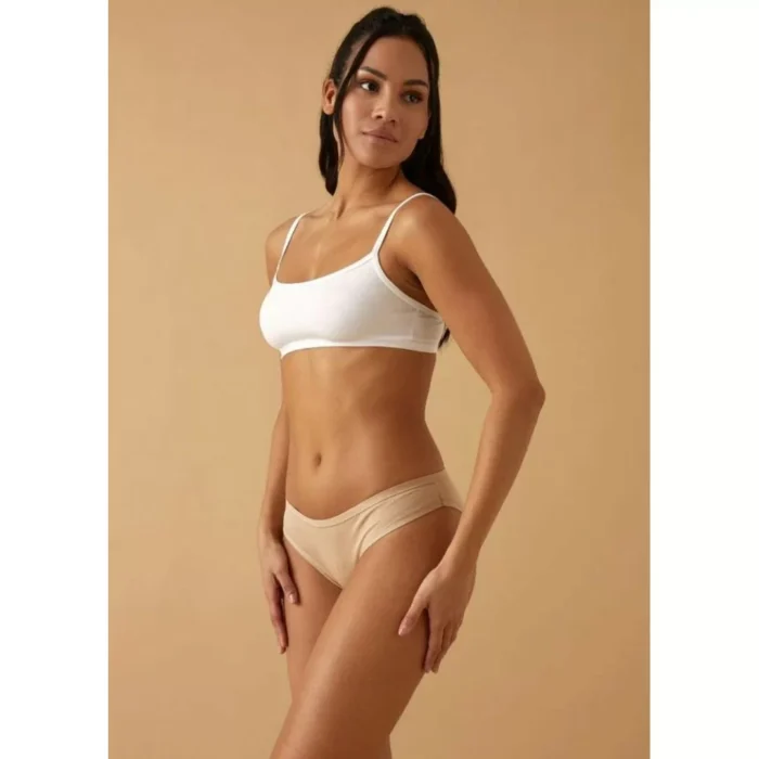 JADEA Slip Donna Vita Bassa – Confezione 6 Pezzi In Cotone Modal, Bianco, Taglia M (3-44)