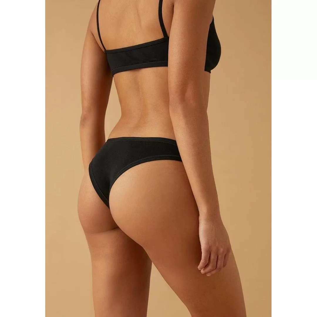 Slip donna modello Brasiliana a vita bassa marca Jadea art. 502 in cotone e modal - immagine 9