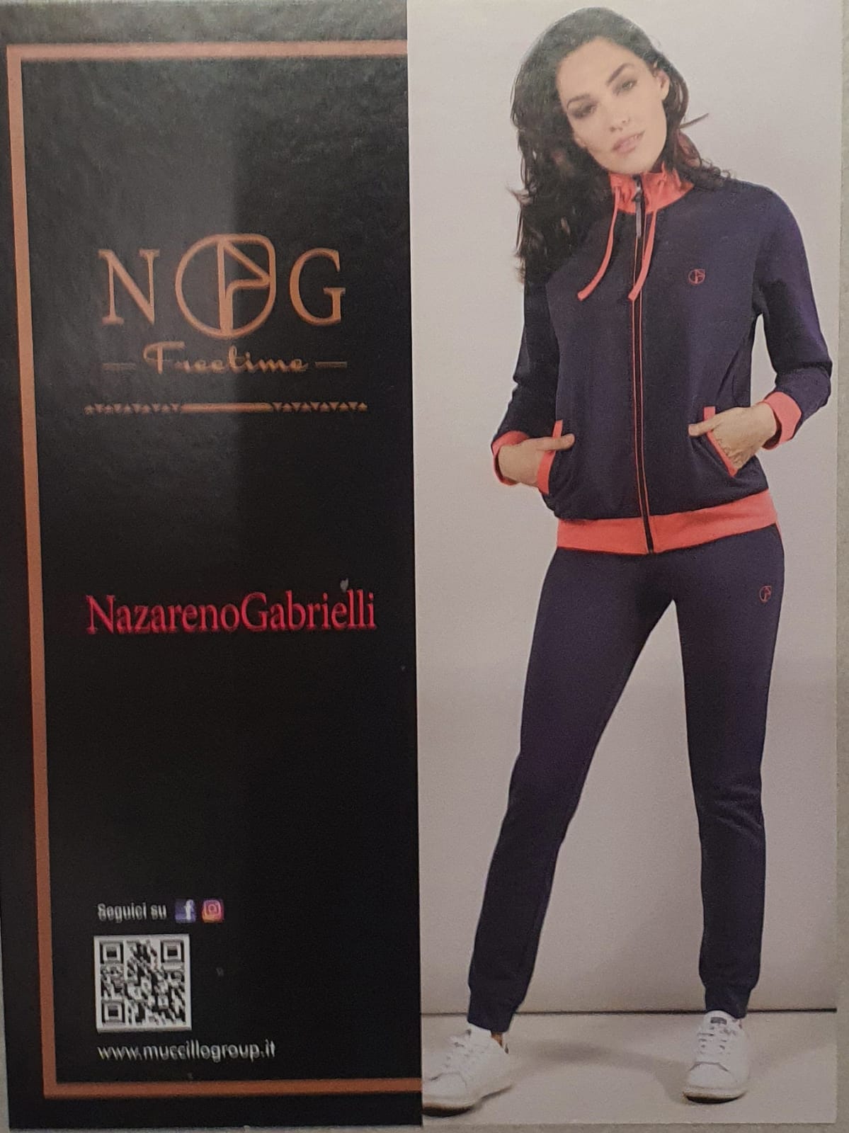 Tuta donna nazareno gabrielli in felpa taglia calibrata