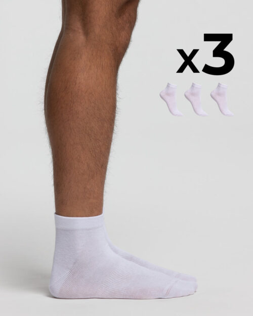 Pompea - 3 Calzini uomo bike socks in cotone traspirente