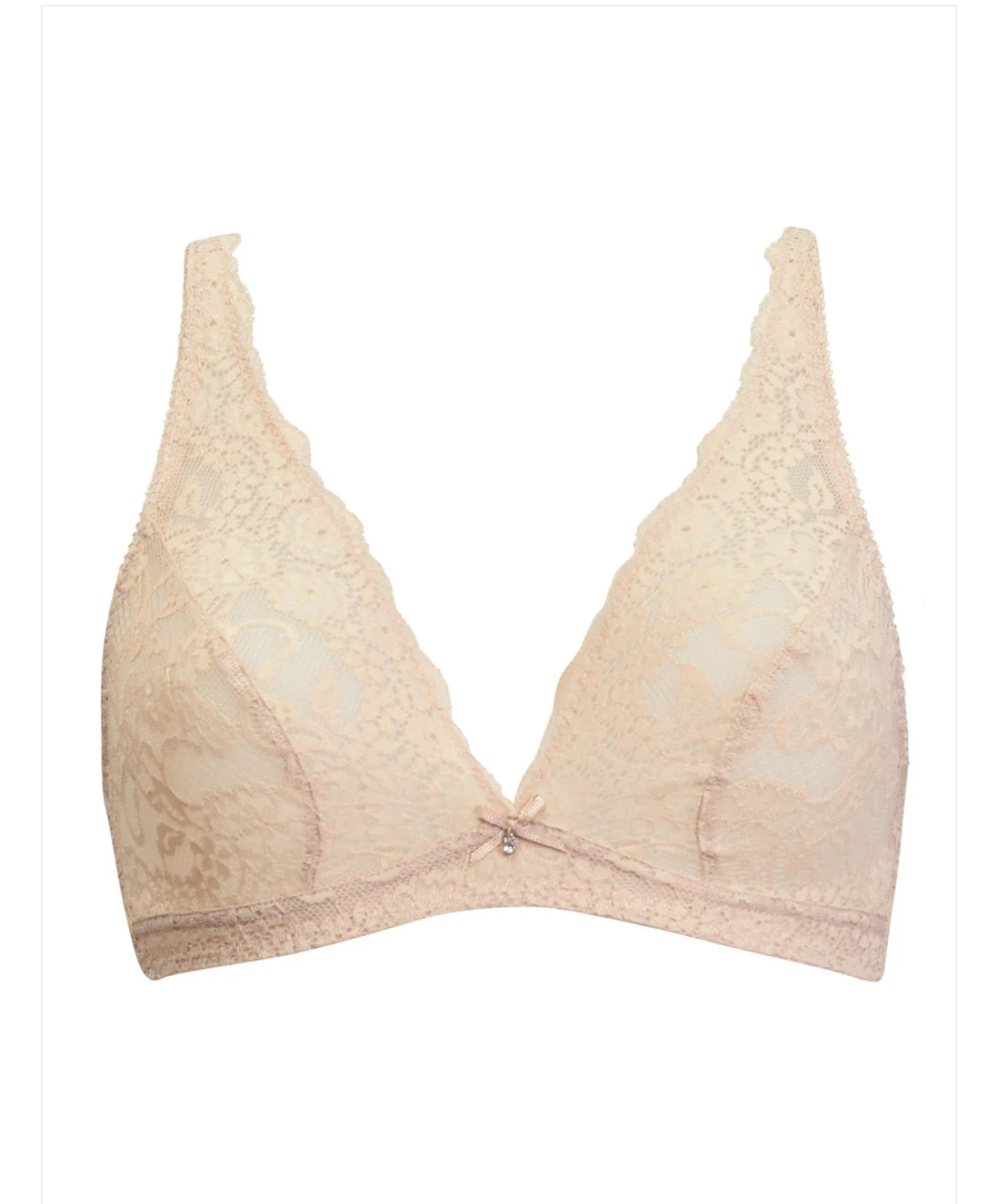 Cotorance Reggiseno Senza Ferretti In Pizzo: Modello Triangle, Spalline Regolabili, Senza Imbottitura - 4