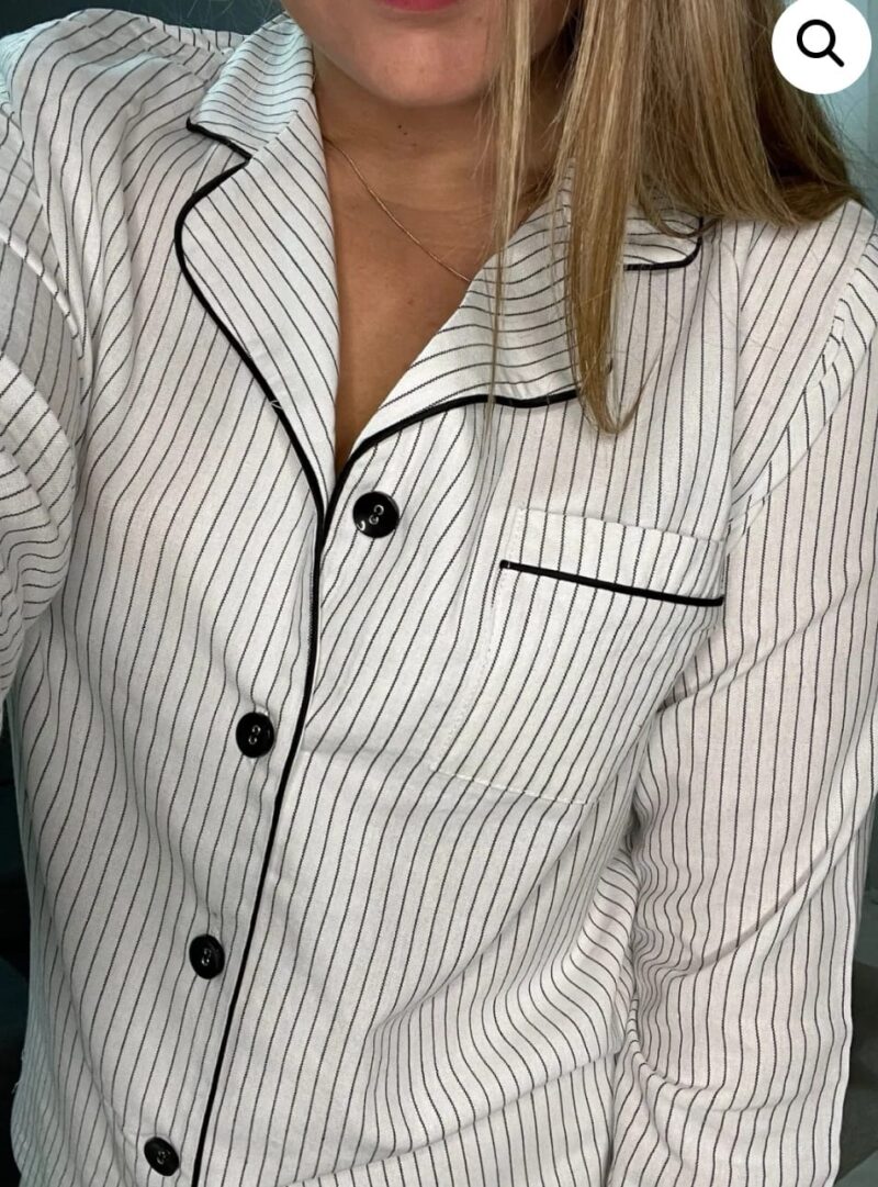 Camicie da notte Completi da pigiama Pigiama donna pull frame in cotone pullover a maniche lunghe in cotone servizio a domicilio completo da donna a due pezzi