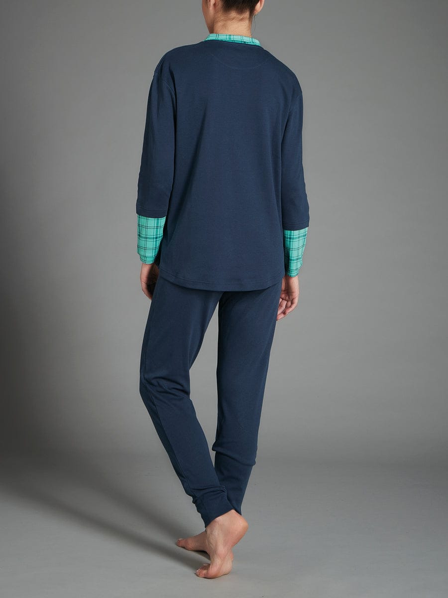 Pigiama donna invernale Ragno in 100% caldo cotone art. DA41N1 col. 427F - immagine 3