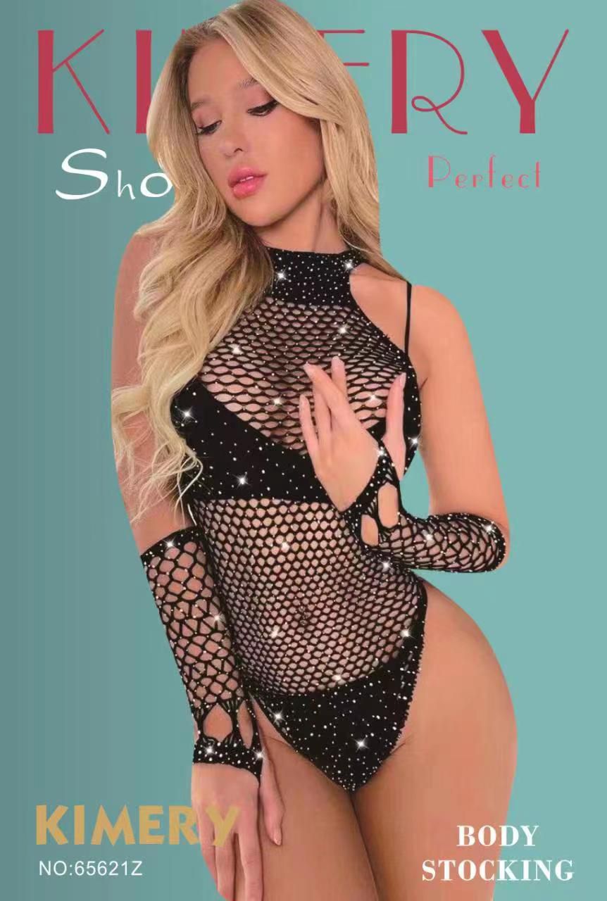 Sexy Body donna in microrete lurex