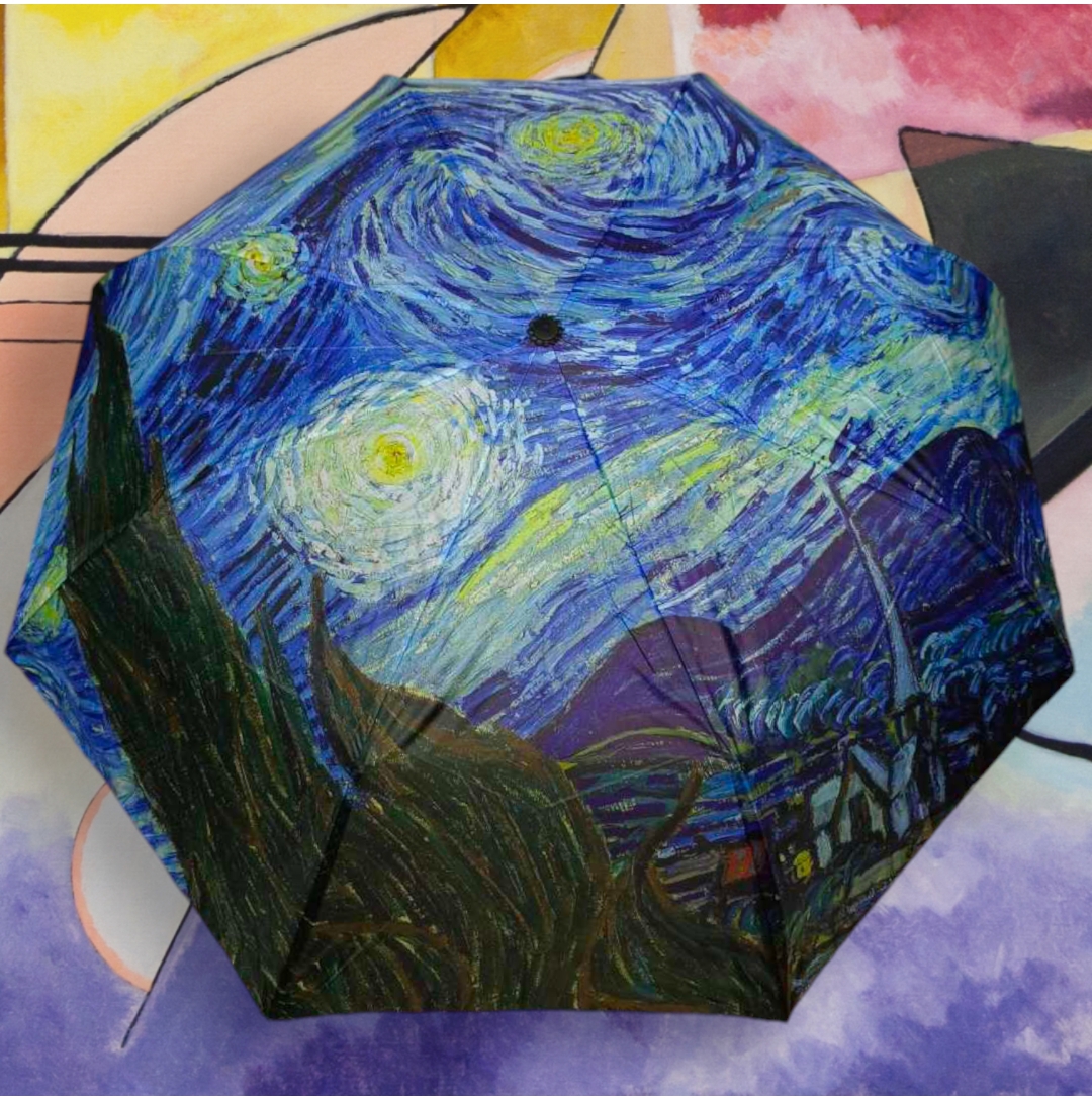 Ombrello d'autore "NOTTE STELLATA" di Vincent Van Gogh - immagine 3