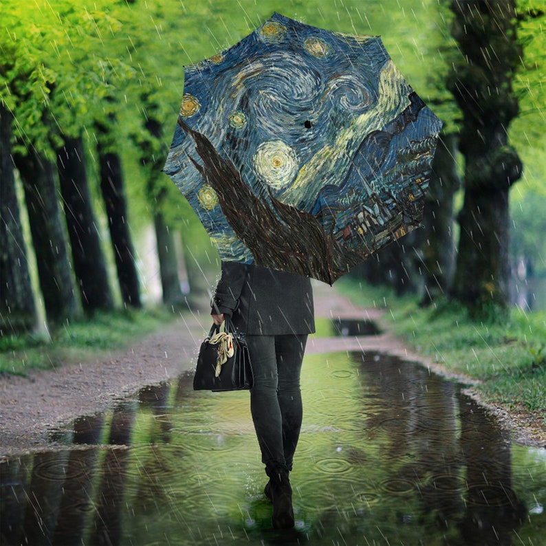 Ombrello d'autore "NOTTE STELLATA" di Vincent Van Gogh - immagine 7