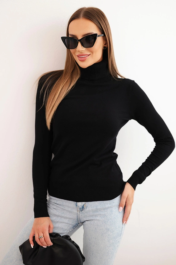 Maglie donna dolcevita a collo alto in morbida e caldo tessuto invernale - immagine 2