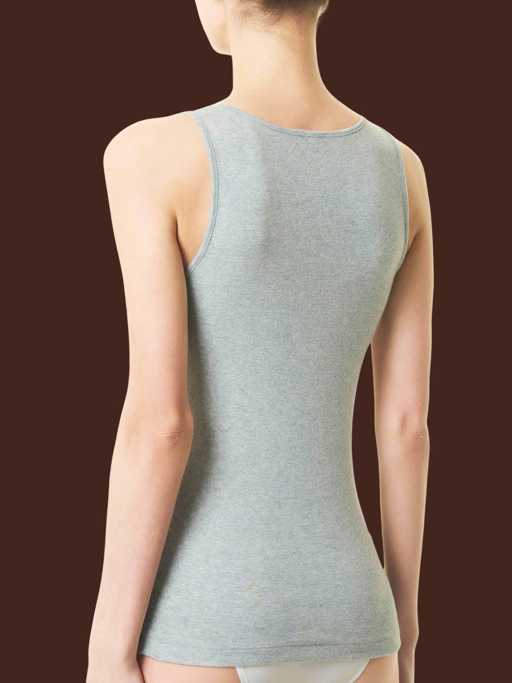 Ragno – Canotta donna Thermo cotton – Spalla larga bordo pizzo - immagine 5