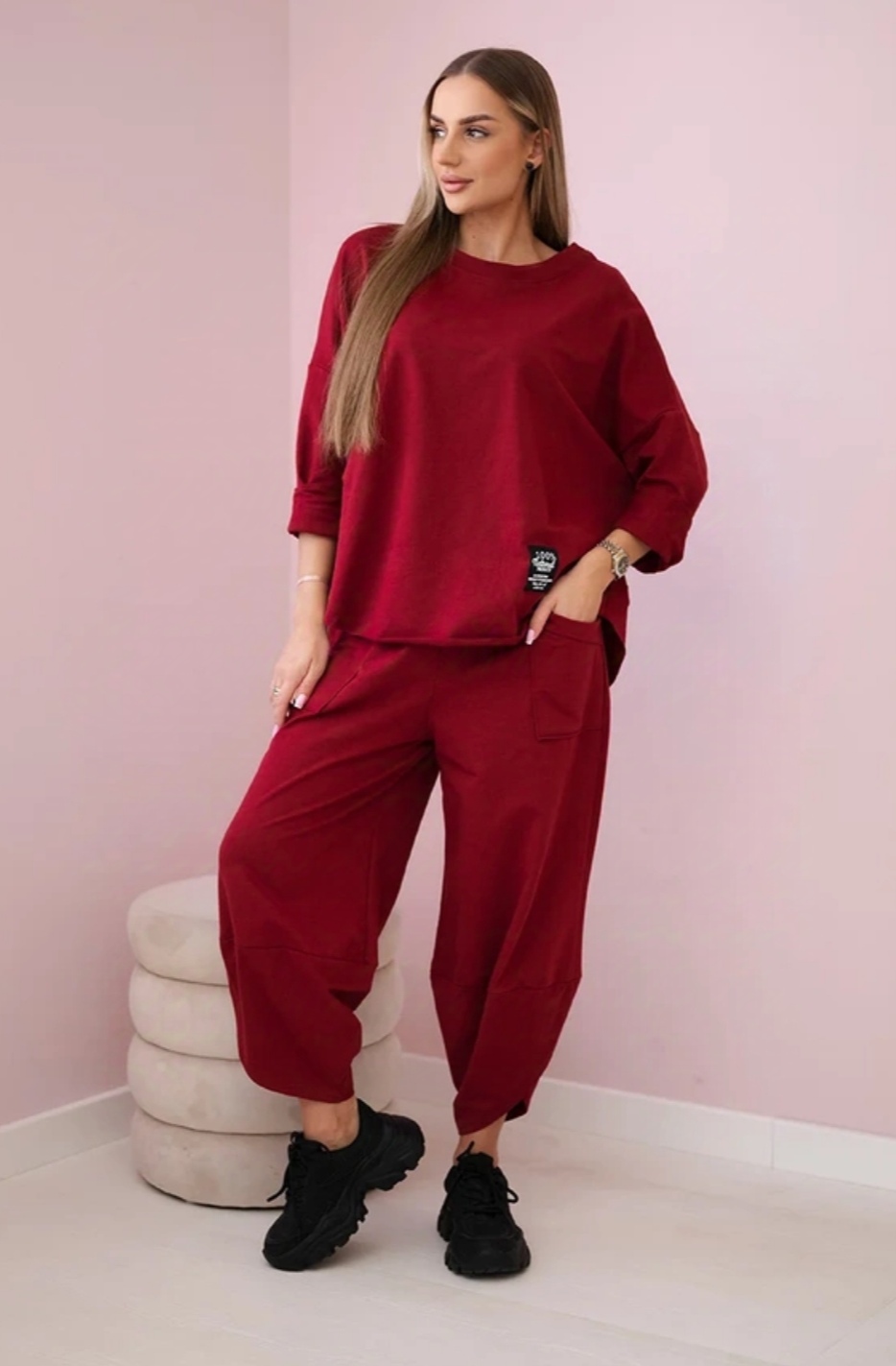 ZHUOFEI Tuta Casual Da Donna Senza Maniche – Pagliaccetto Estivo Con Spalline Regolabili, Pantaloncini Larghi, Rosso Vino, Taglia L