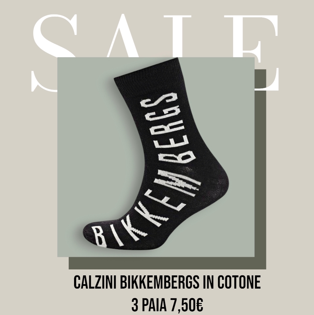 Bikkembergs - 3 Calzini uomo in cotone Stretch (bianco/nero/grigio) - immagine 3
