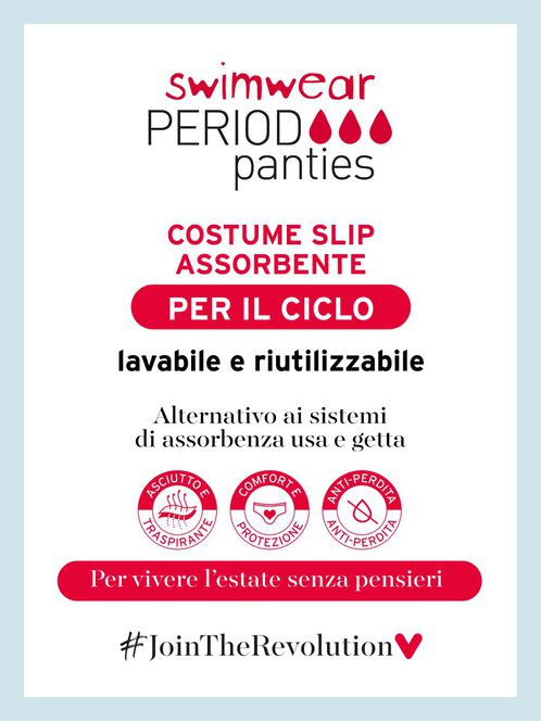 Costume mare a slip assorbente marca Lovable da ciclo mestruale per flusso medio - immagine 11