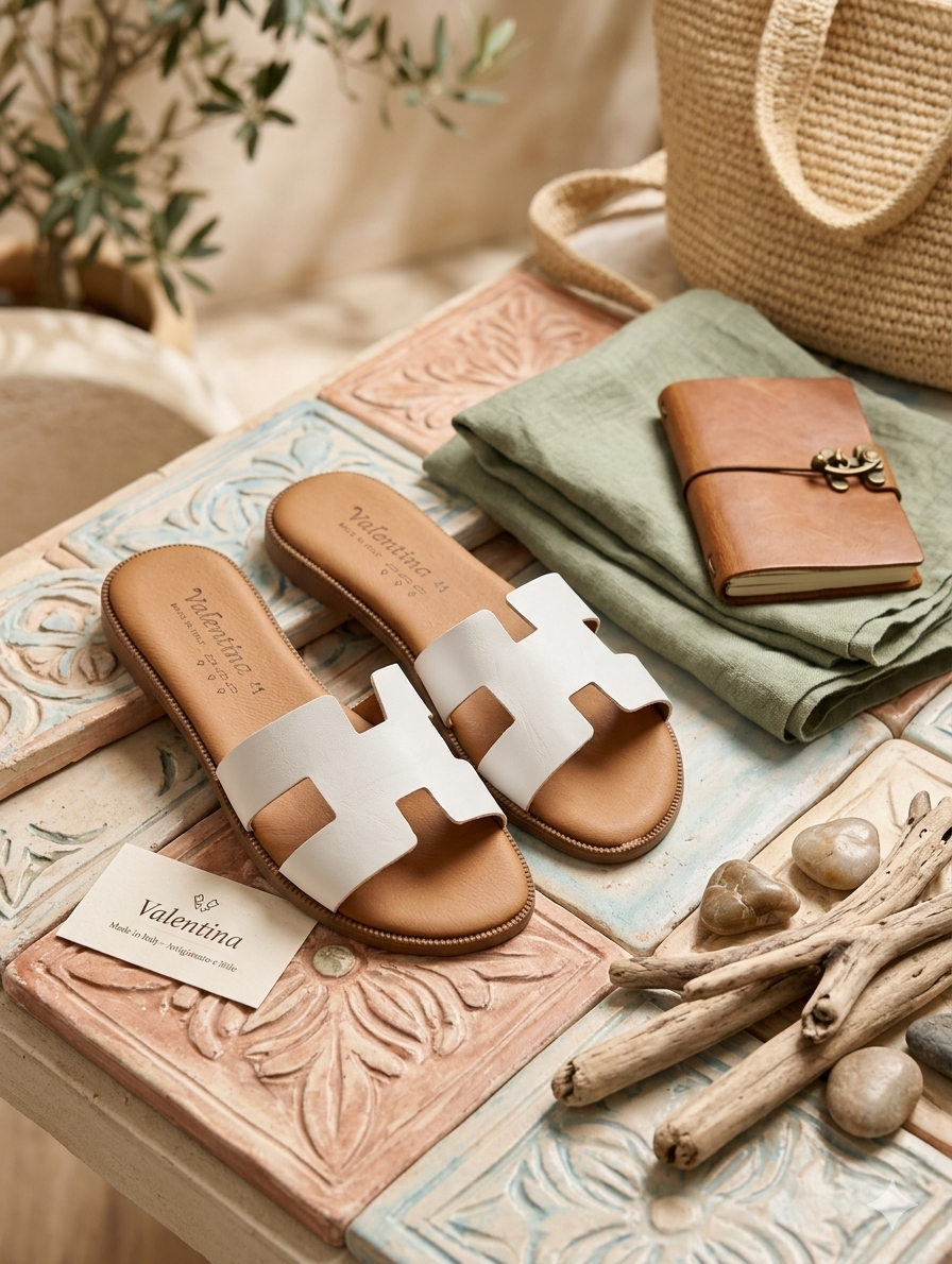 Valentina - Sandalo H - Luxury Collection bianco - made in Italy