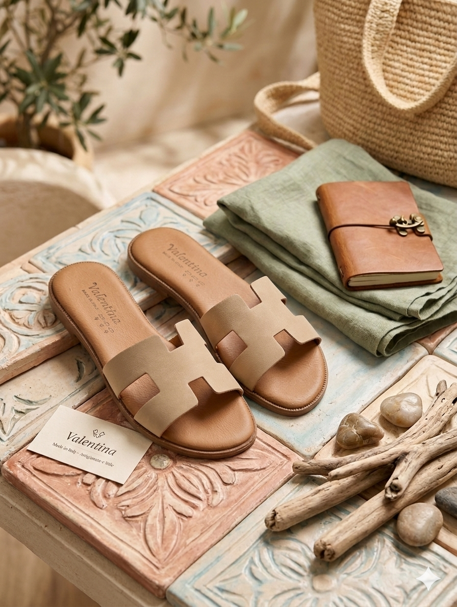 Valentina - Sandalo H - Luxury Collection beige - made in Italy