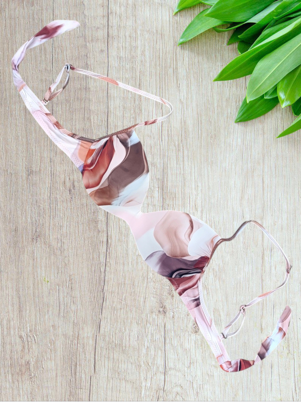 Bikini push up serie Picasso modello acquarello rosa taglia 44/L - immagine 2