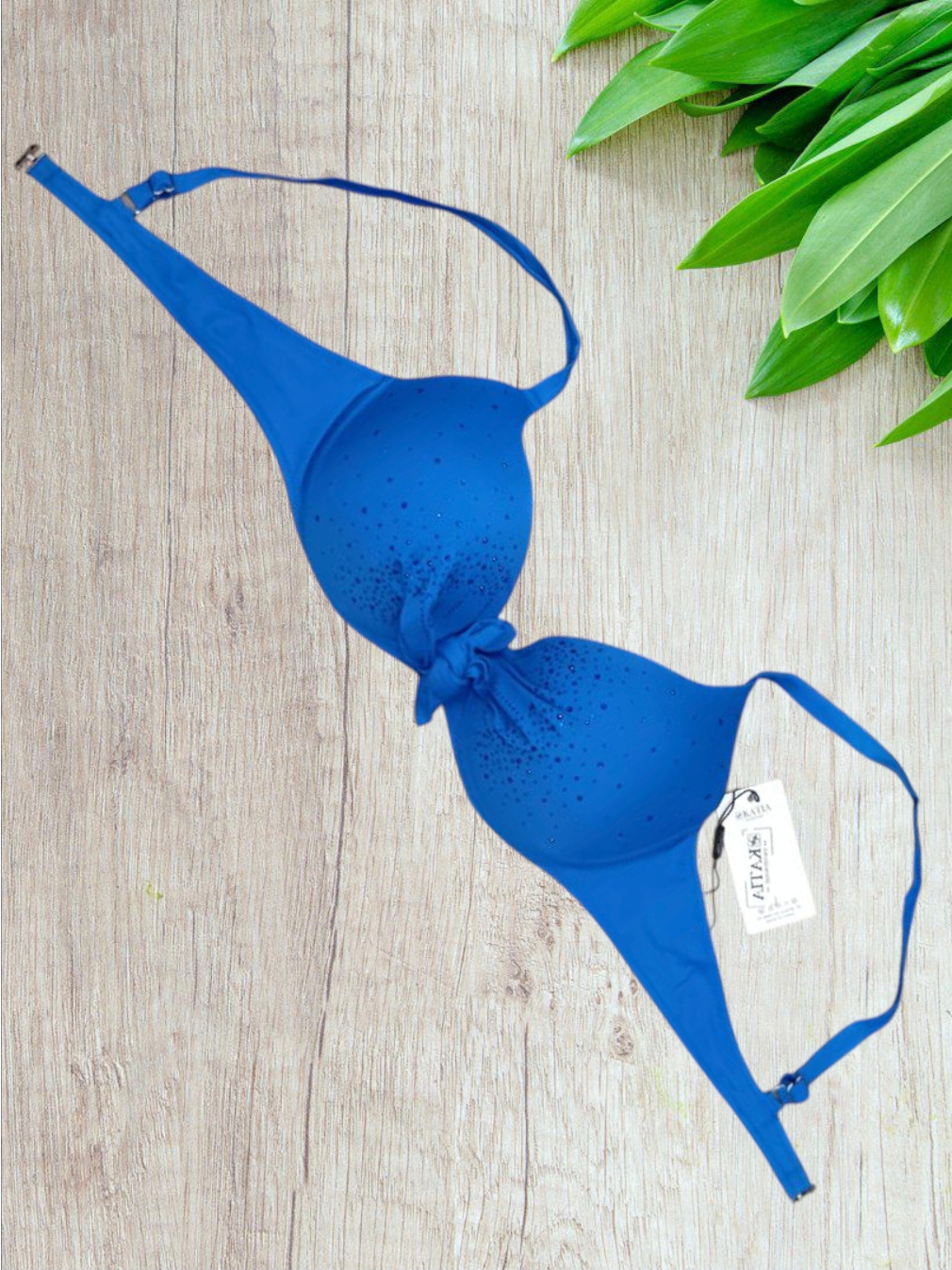 Costume donna due pezzi oversize modello in colore blu elettrico in taglia 60/8XL - immagine 2