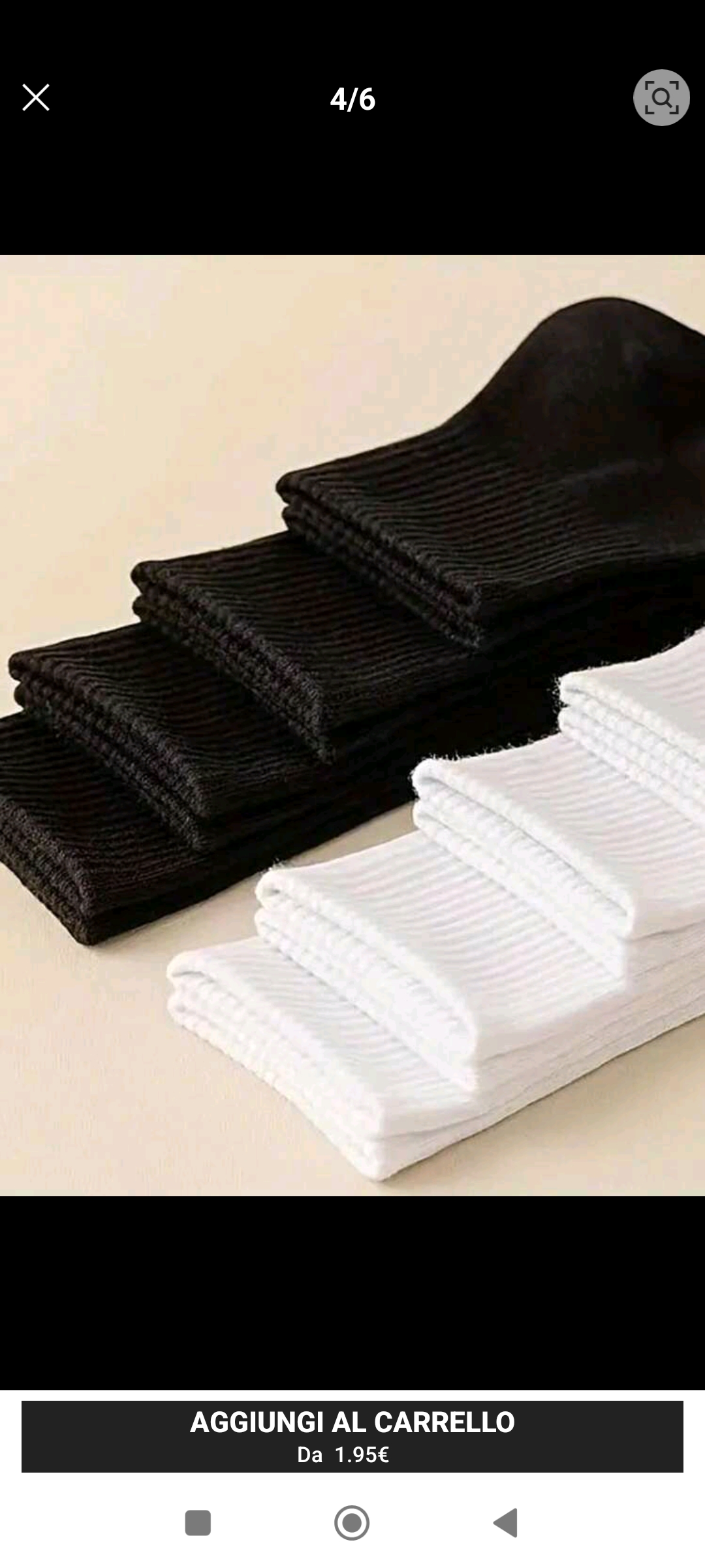 Set di 6 Paia di Calzini in Cotone di Spugna NO LOGO a soli 5€ - immagine 9