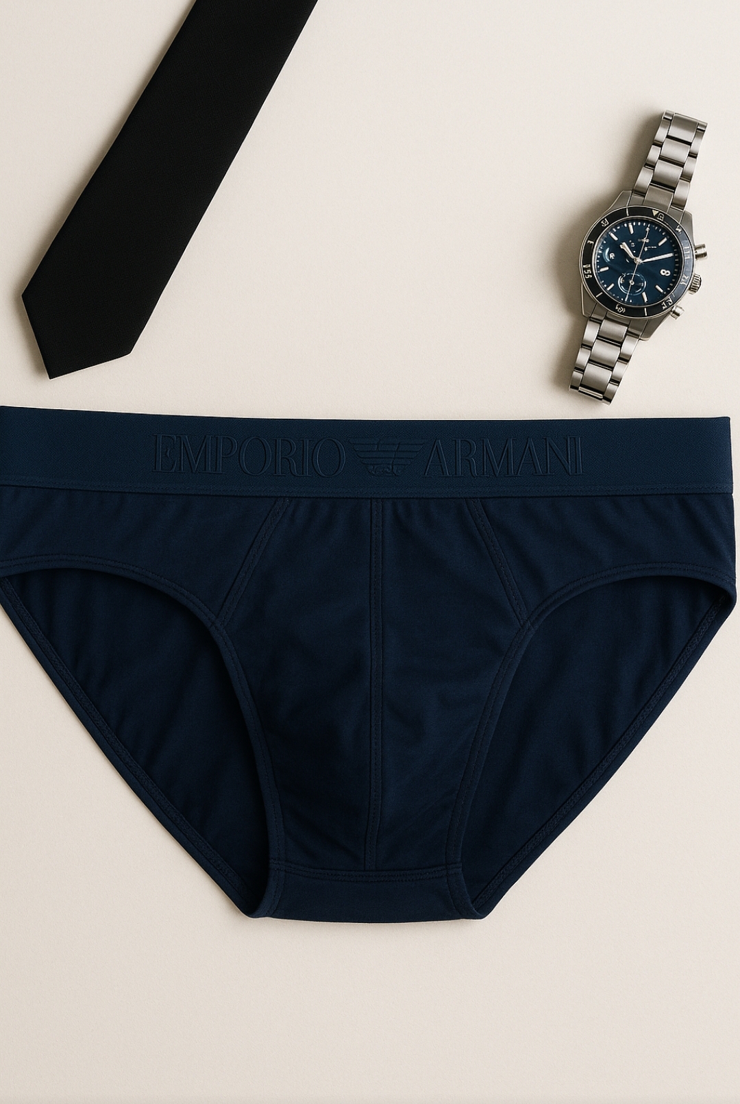 Slip uomo marca Emporio Armani Total blu notte