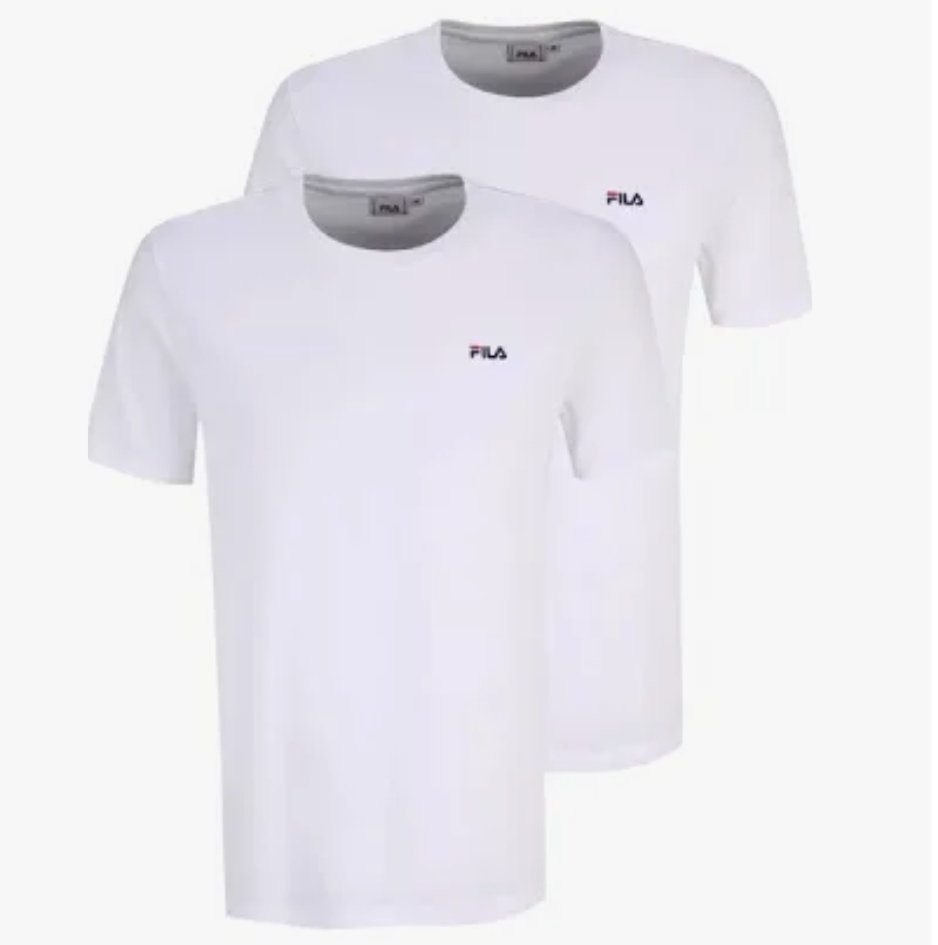 Set di 2 T-shirt uomo marca FILA in cotone elasticizzato - immagine 8