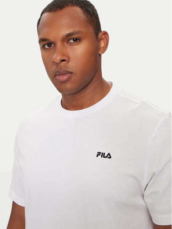 Set di 2 T-shirt uomo marca FILA in cotone elasticizzato - immagine 5