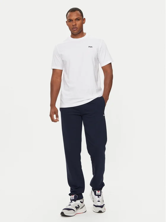 Set di 2 T-shirt uomo marca FILA in cotone elasticizzato - immagine 3