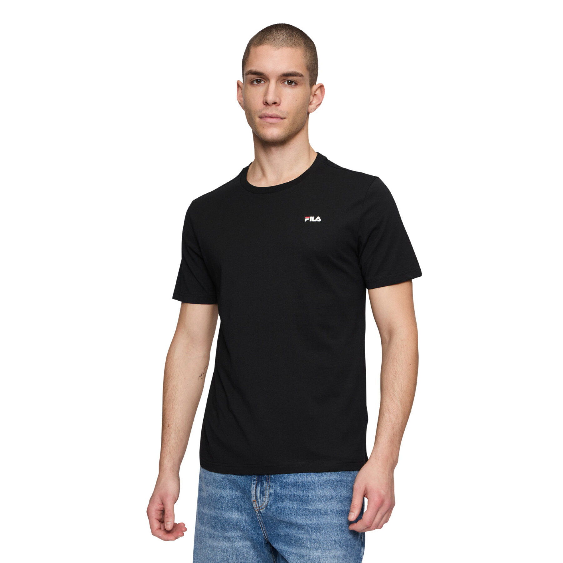 Set di 2 T-shirt uomo marca FILA in cotone elasticizzato
