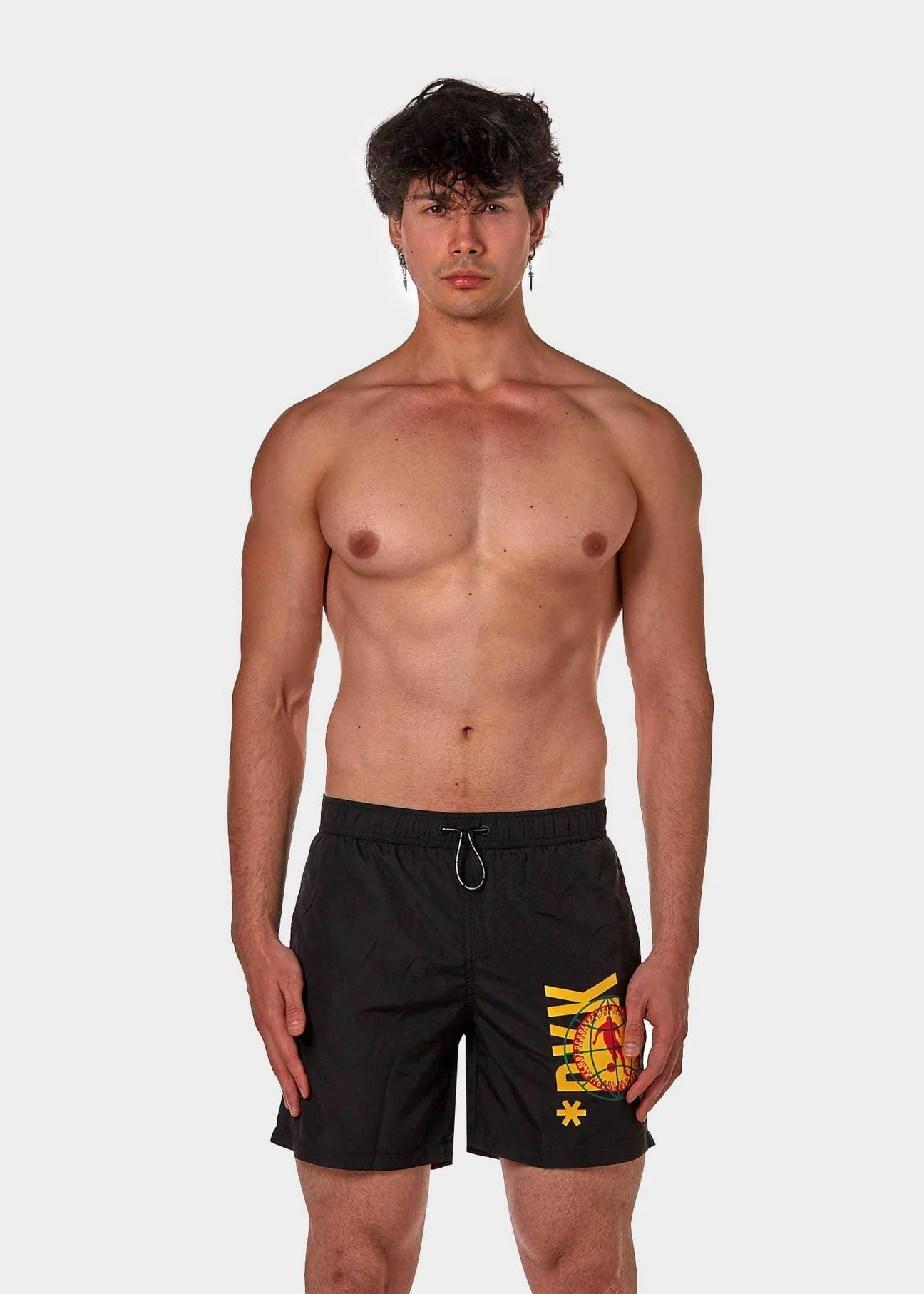 Bikkembergs - Costume a pantaloncino Pupino world nero taglia M