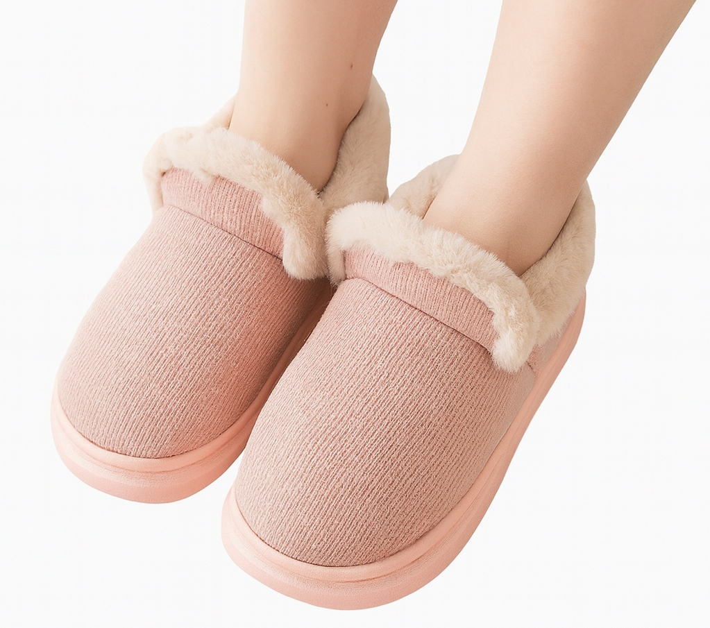 Ciabatte invernali donna serie Nuvola modello a mezzo stivaletto – calde e antiscivolo - immagine 5