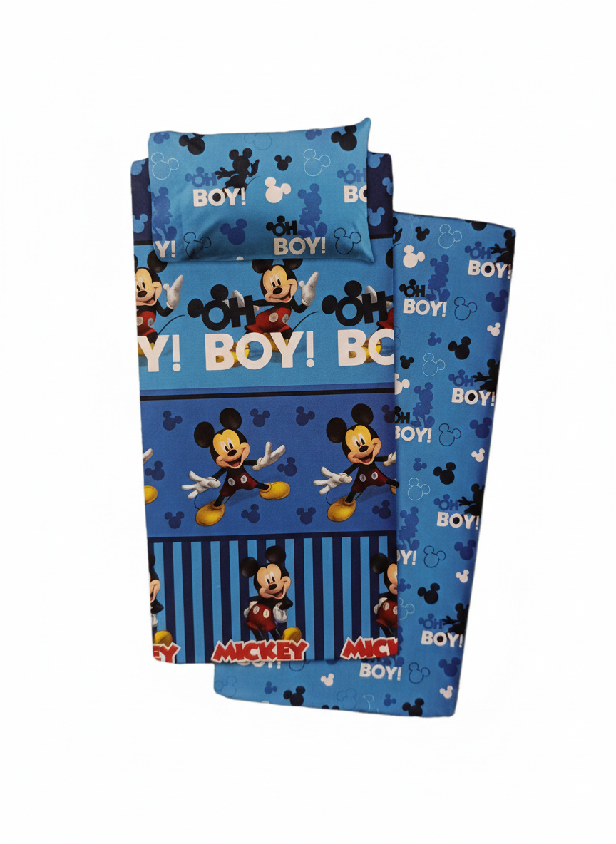 Completo Letto Singolo marca Disney modello Mickey Mouse (Topolino)– "Sogni Stellari" in 100% Cotone