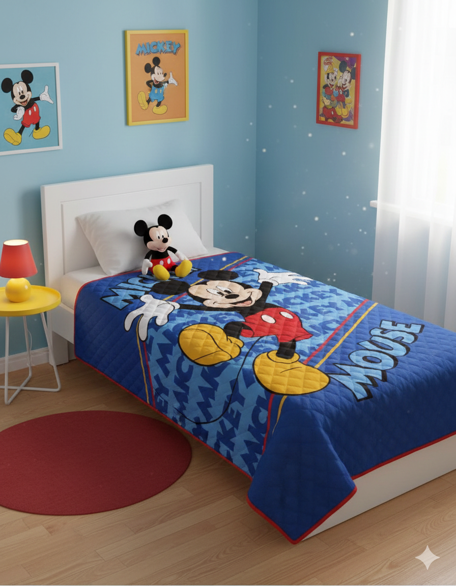 Trapuntino Primaverile/Estivo marca Disney modello Mickey Mouse – Letto Singolo.