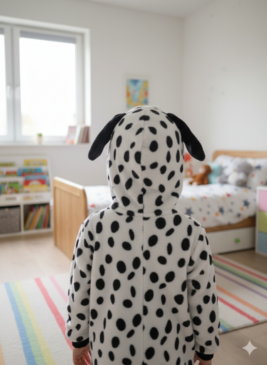 Tutone Pigiama Intero in Coral Fleece – Modello Dalmata taglia 5/6 anni - immagine 3