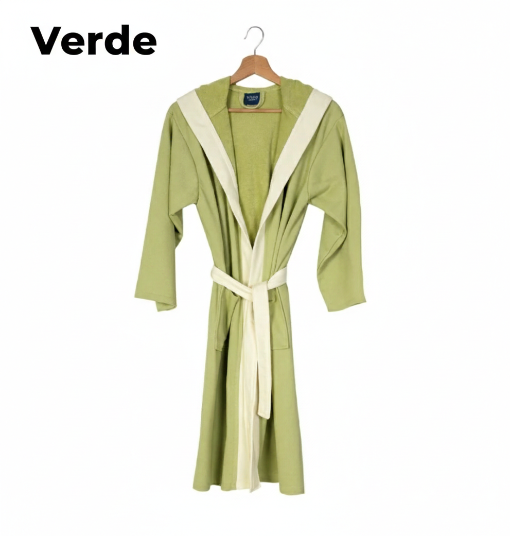 Accappatoio Bimbo/Bimba marca Vingi modello Orlando in Microspugna Salvaspazio e super assorbente– Made in Italy - immagine 6