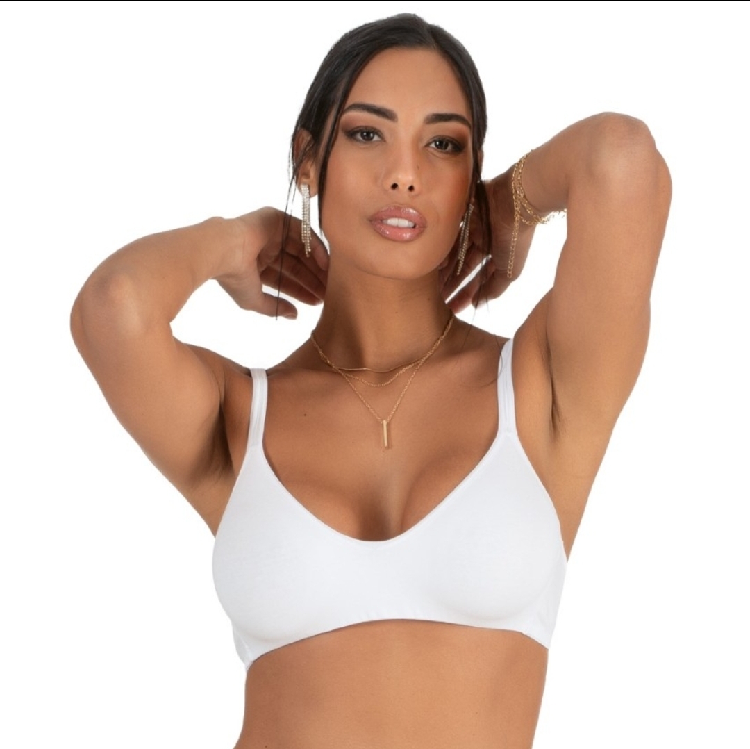 Reggiseno Brasserie marca Charme Modello Emma in Natural Cotton Elasticizzato - immagine 4