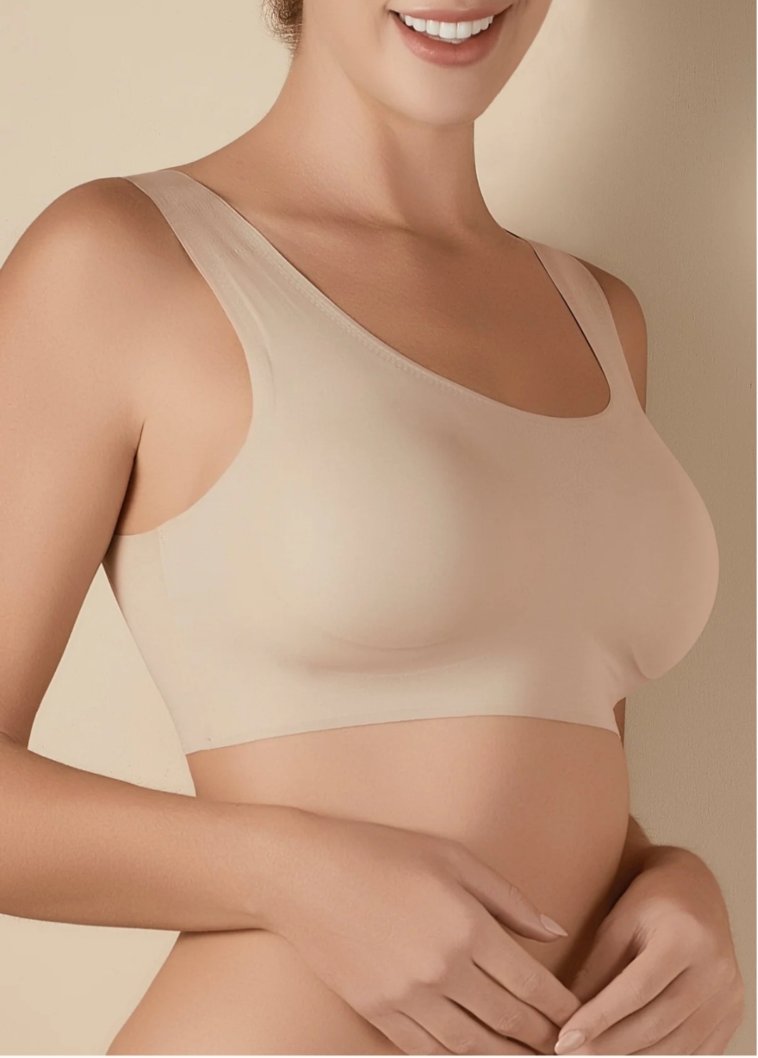 Selene – Reggiseno Olivia Seconda Pelle Taglio Laser con Coppe Removibili