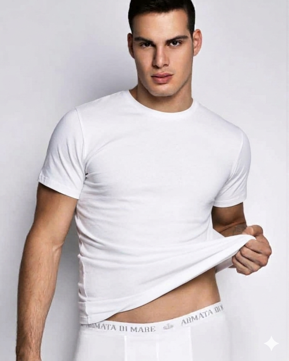 Armata di Mare - T-shirt Uomo Manica Corta Girocollo - Cotone Elasticizzato - Art. GT 108 - immagine 4