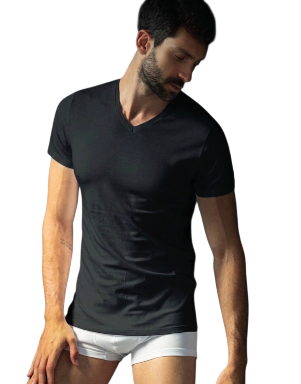 Armata di Mare - T-shirt Uomo Manica Corta Scollo a V - Cotone Elasticizzato - Art. GT 109 - immagine 3