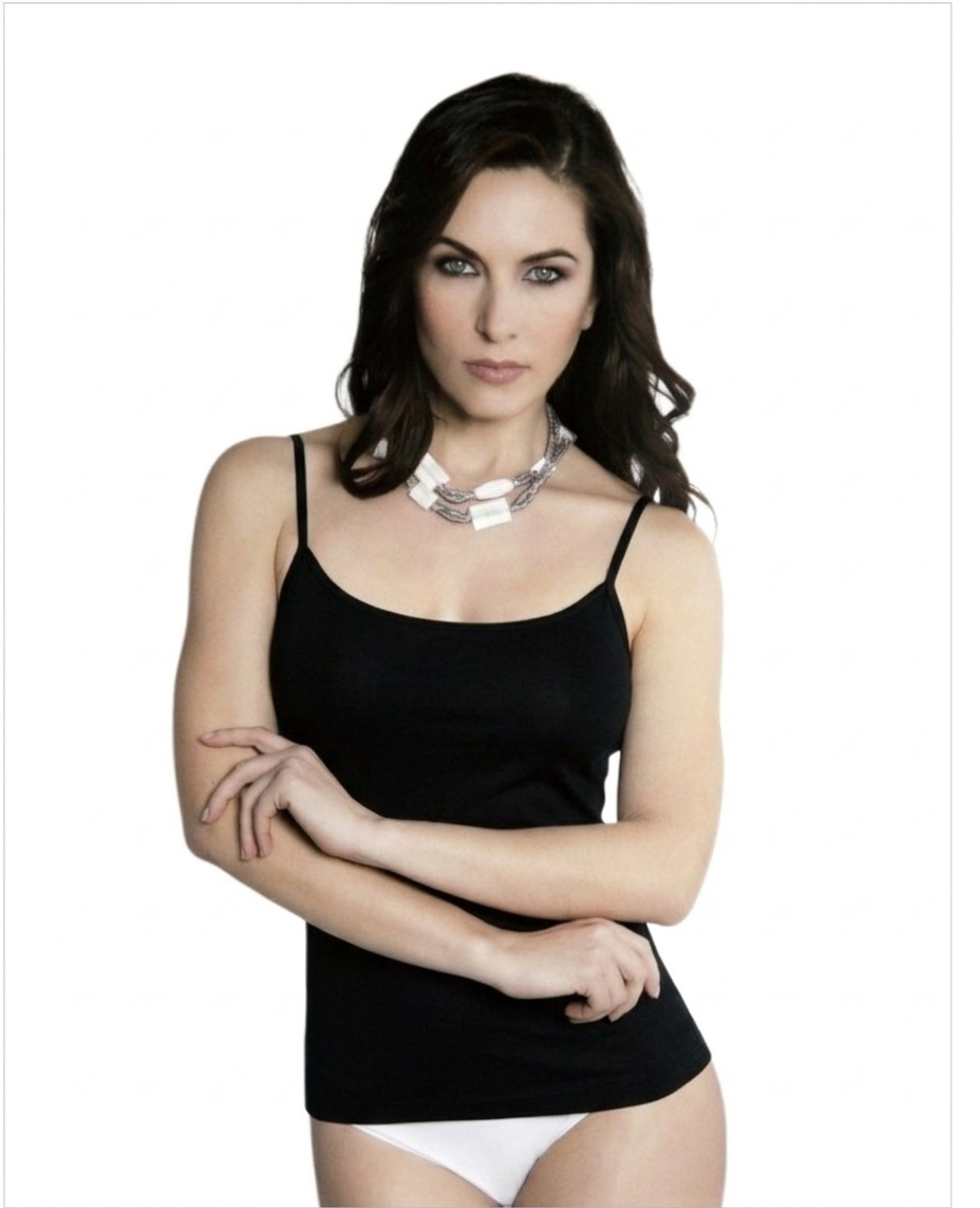 Marta Marzotto - Set di 3 Canotte Donna art. D216 in Puro Cotone Filo di Scozia - immagine 2