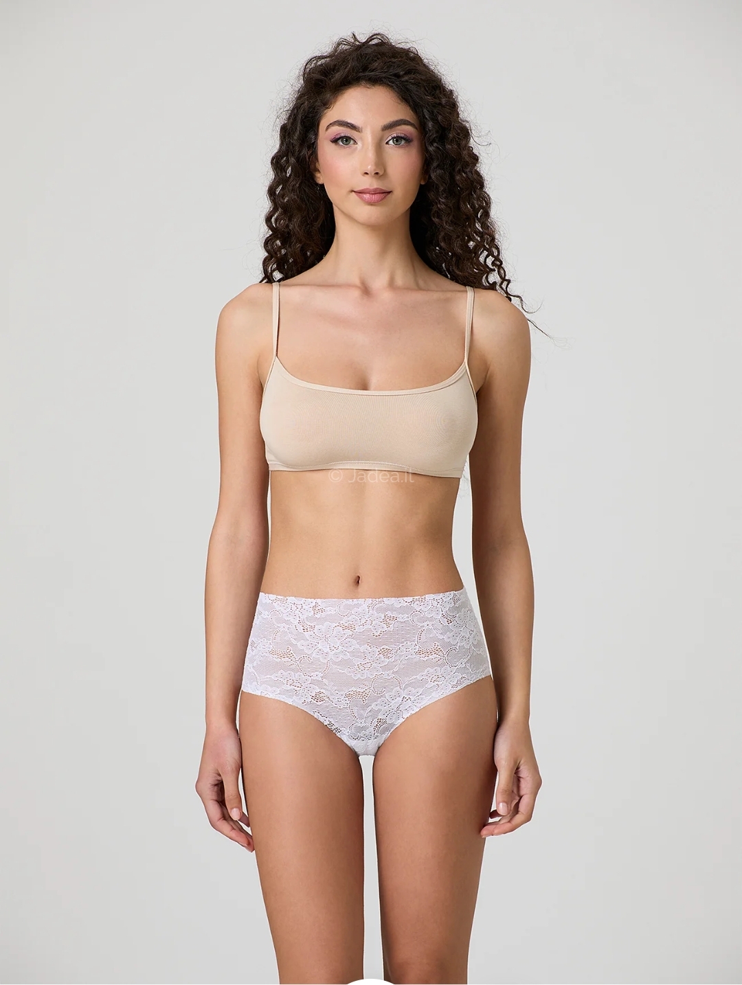 Jadea - Slip Midi donna art. 8023 in Pizzo Taglio Laser - Invisibile - immagine 3