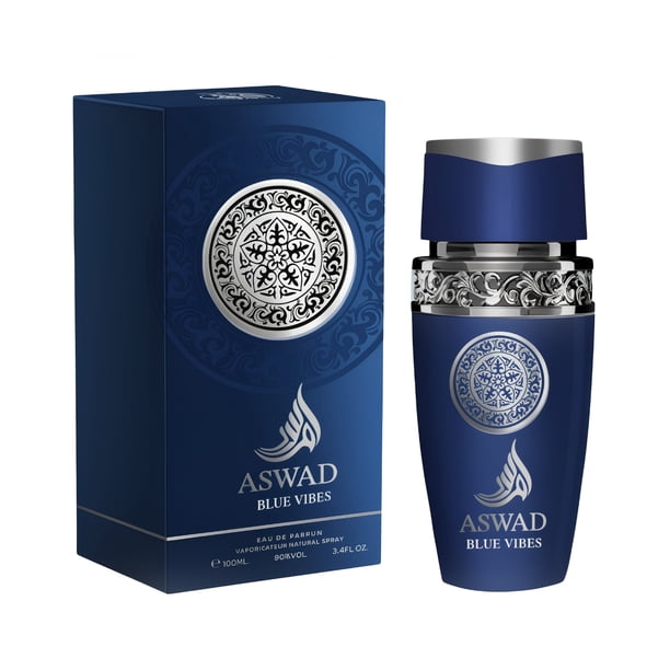 Profumo Arabo unisex Aswad Blue Vibes Eau de Parfum (100ml) – Dupe/equivalente di Zanzibar di Lattafa
