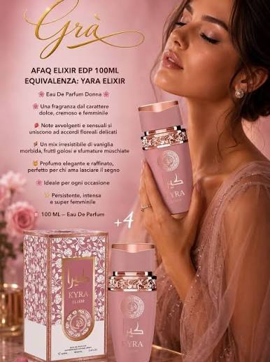 KYRA Elixir – Profumo Arabo Equivalente ispirato a Lattafa - immagine 2