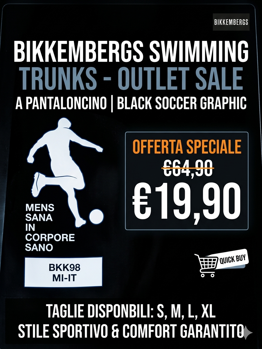 Costume Uomo Bikkembergs a pantaloncino Nero - Stile Sportivo - immagine 11