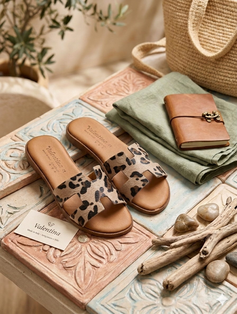 Valentina - Sandalo H - Luxury Collection Animalier - made in Italy