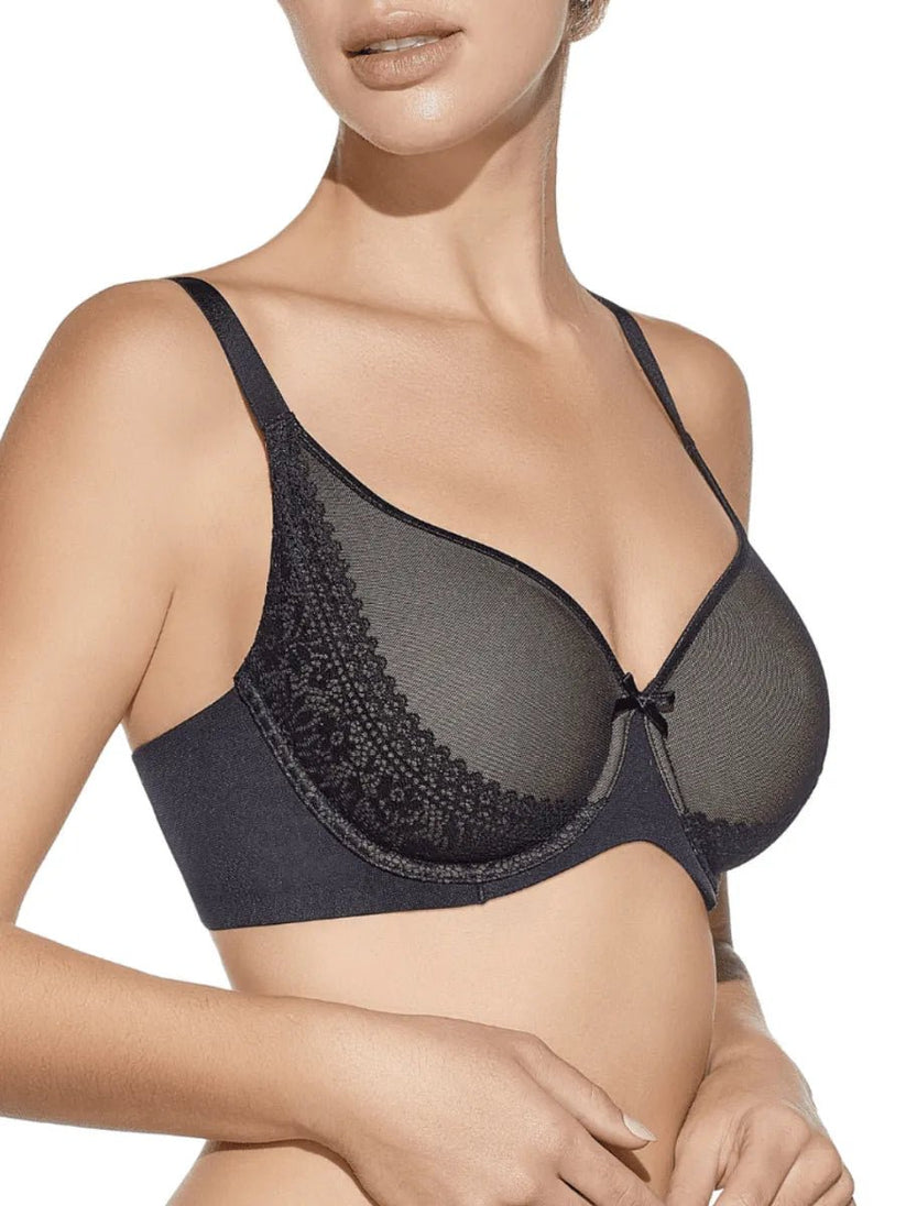 Selene - Reggiseno Rita sfoderato con ferretto e inserti in pizzo