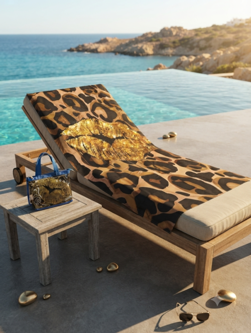 Set Telo Mare con Borsetta Abbinata – Fantasia Animalier Glamour
