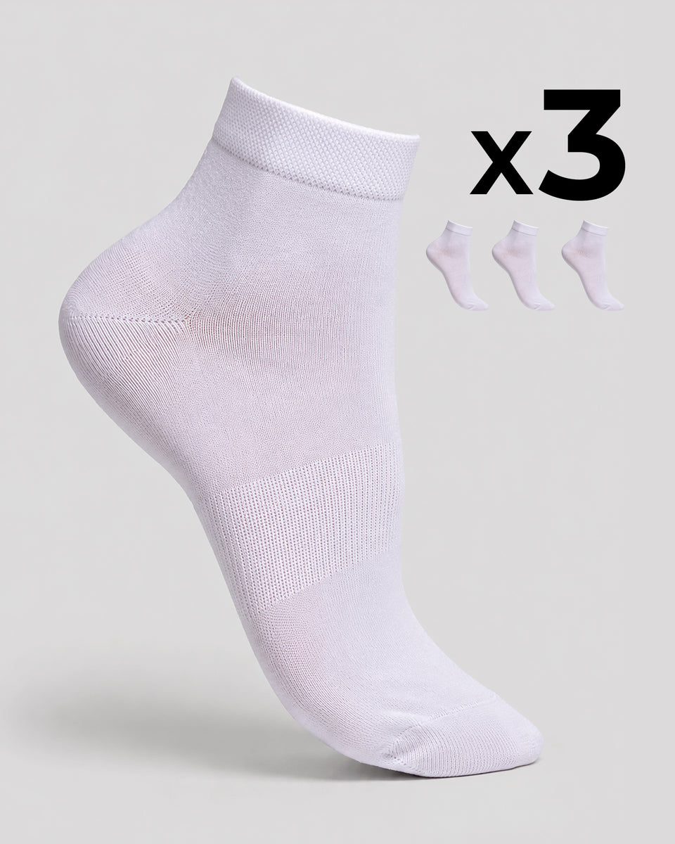 Pompea - 3 Calzini donna bike socks in cotone traspirente - immagine 13
