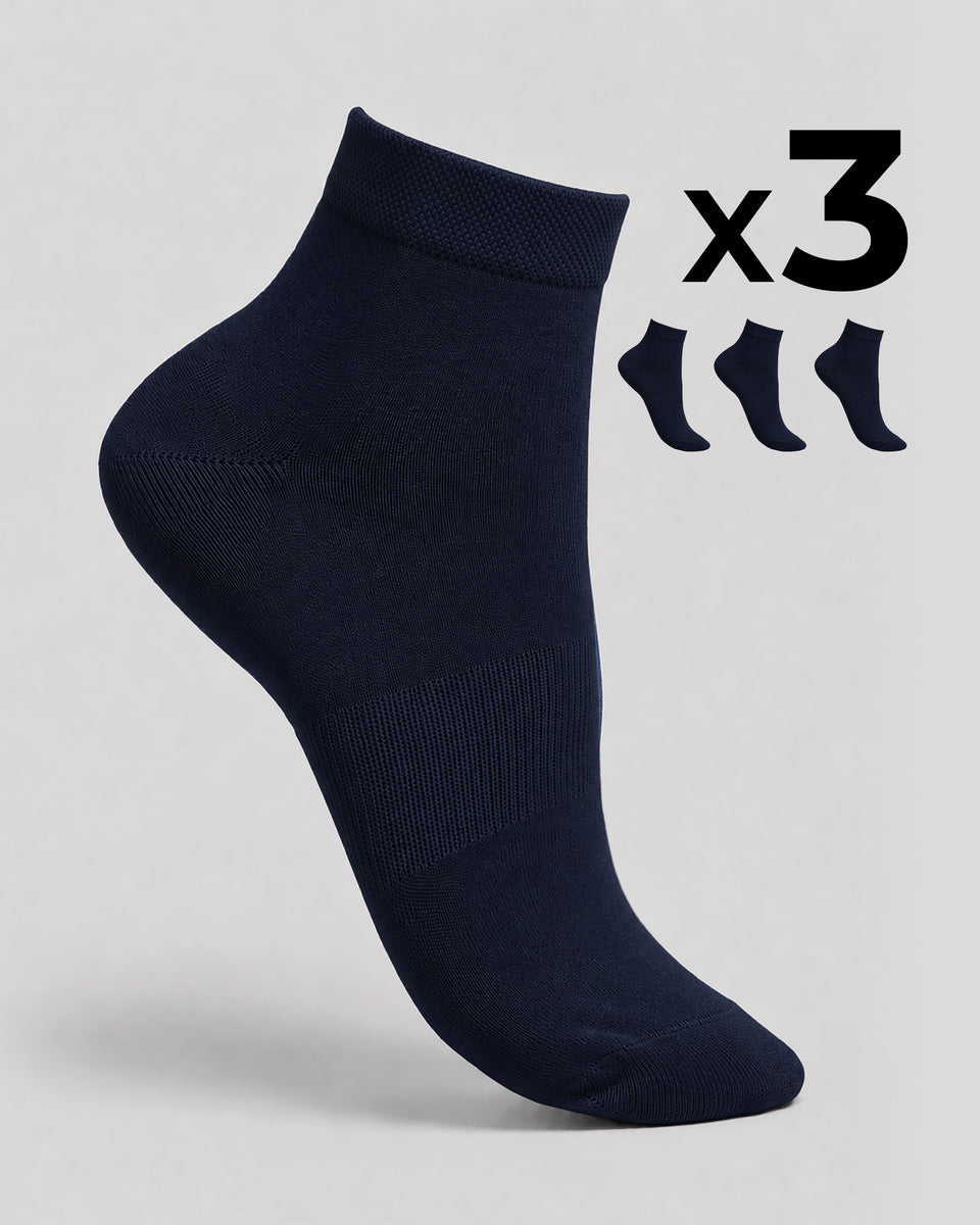 Pompea - 3 Calzini donna bike socks in cotone traspirente - immagine 14