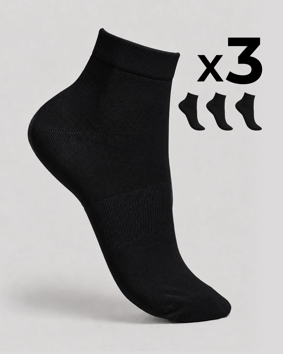 Pompea - 3 Calzini donna bike socks in cotone traspirente - immagine 16