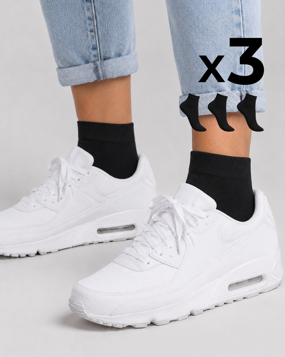 Pompea - 3 Calzini donna bike socks in cotone traspirente - immagine 8