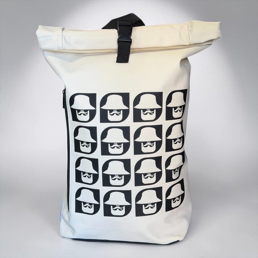 Pisciaiuò - Zaino idrorepellente RollTop White - New collection - immagine 3